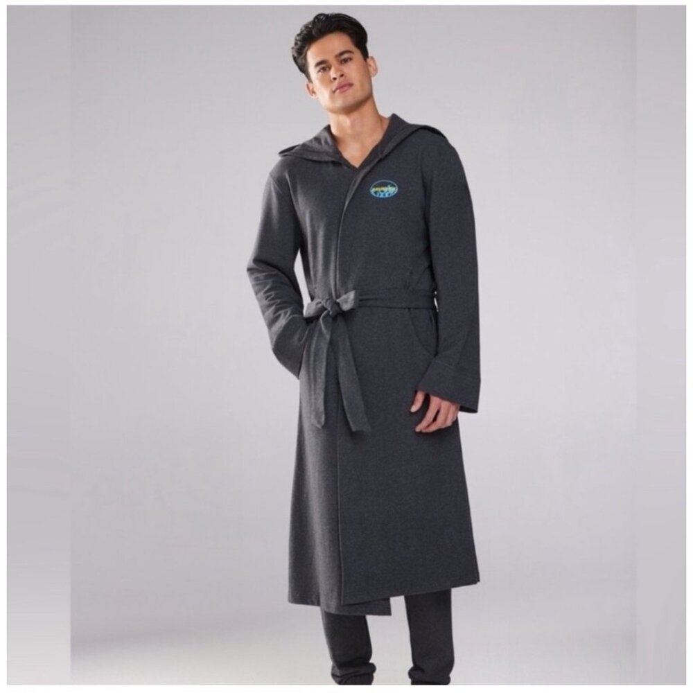 Savage X Fenty Men's Dark Gray‎ Long Robe Size Large